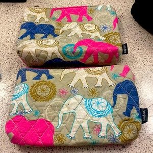 Makeup bags with elephants